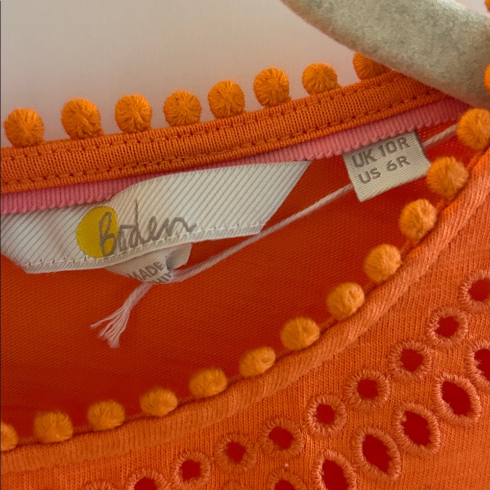 NWOT Boden Cutwork Jersey T Shirt Dress - Picture 6 of 7